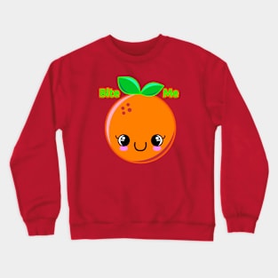 Bite me Orange Crewneck Sweatshirt